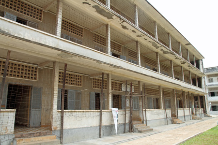 Tuol Sleng Genocide Museum in Phnom Penh, Cambodiaのeditorial素材