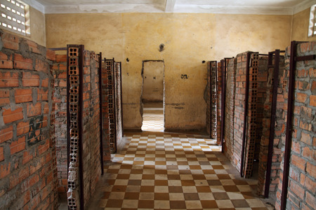 Tuol Sleng Genocide Museum in Phnom Penh, Cambodiaのeditorial素材