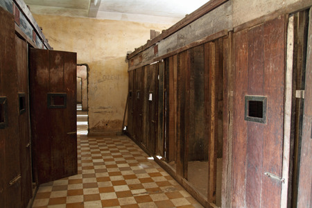 Tuol Sleng Genocide Museum in Phnom Penh, Cambodiaのeditorial素材