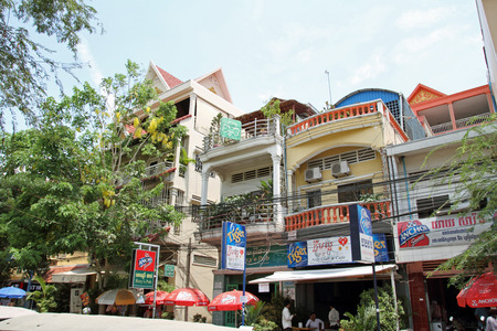 Townscape of Phnom Penh, Cambodiaのeditorial素材