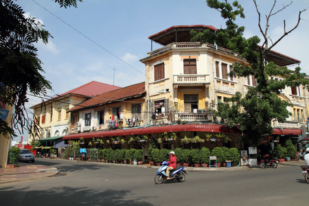 Townscape of Phnom Penh, Cambodiaのeditorial素材