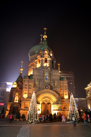 St. Sophia Cathedral in Harbinのeditorial素材