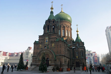 St. Sophia Cathedral in Harbinのeditorial素材