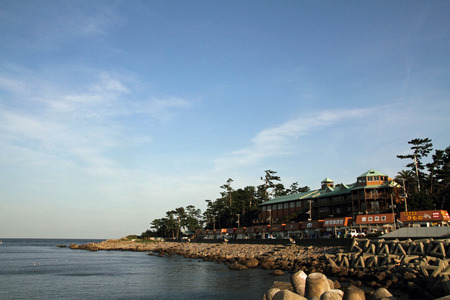 Hatsushima Island in Shizuoka, Japanのeditorial素材