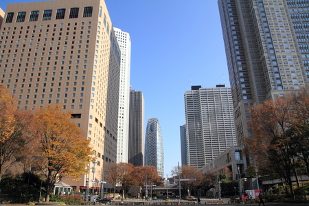 Skyscrapers in Shinjuku, Japanのeditorial素材