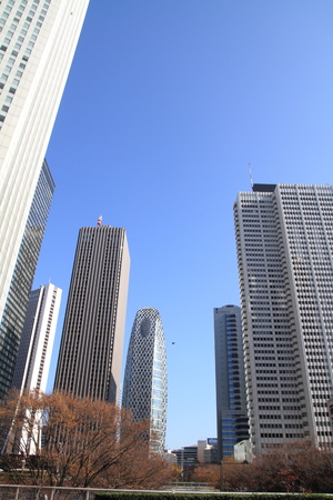 Skyscrapers in Shinjuku, Japanのeditorial素材