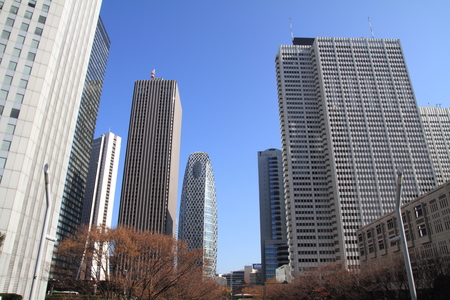 Skyscrapers in Shinjuku, Japanのeditorial素材
