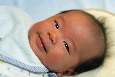 Newborn baby (Japanese boy)の写真素材