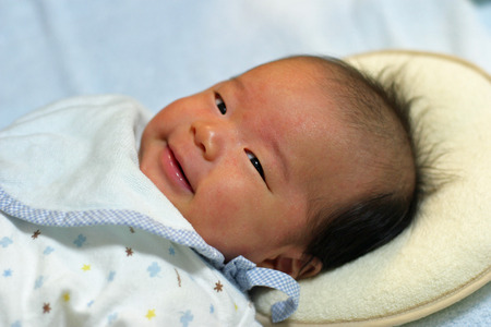 Newborn baby (Japanese boy)の写真素材