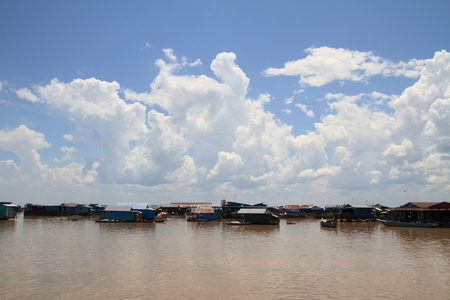 Tonle Sap lake in Cambodiaのeditorial素材