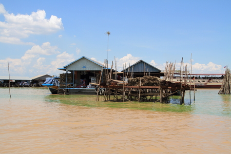 Tonle Sap lake in Cambodiaのeditorial素材
