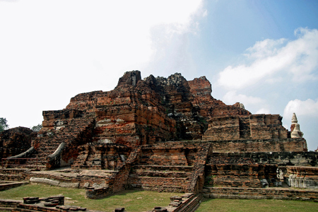 Wat Mahathat in Ayutthaya, Thailandの写真素材