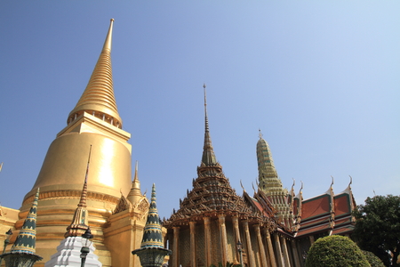 Wat Phra Kaew in Bangkokの写真素材
