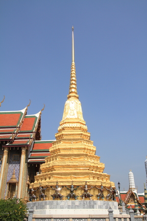 Wat Phra Kaew in Bangkokの写真素材