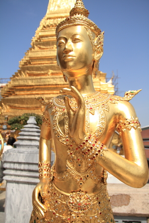 Wat Phra Kaew in Bangkokの写真素材