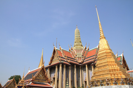 Wat Phra Kaew in Bangkokの写真素材