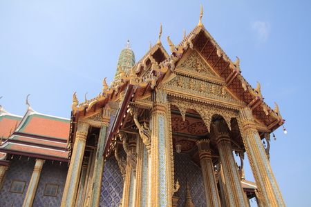 Wat Phra Kaew in Bangkokの写真素材