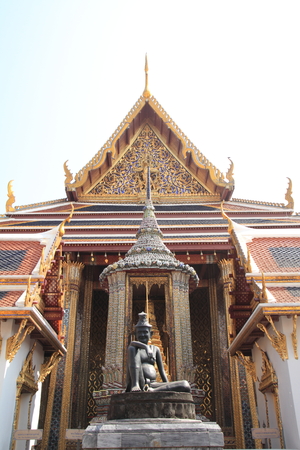 Wat Phra Kaew in Bangkokの写真素材