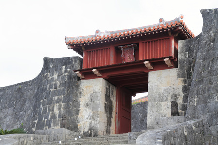 Zuisenmon at Shuri Castleのeditorial素材