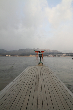 Itsukushima Shrine in Japanのeditorial素材