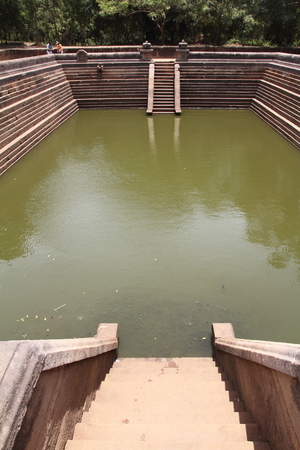 Kuttam Pokuna (twin ponds) in Anuradhapura, Sri Lankaのeditorial素材