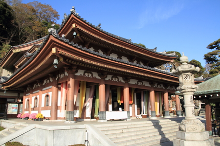 Temple of Hasedera, Kannondo in Kamakuraのeditorial素材