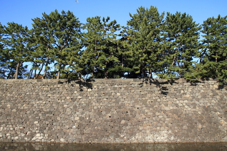 Castle wall of Edo castleのeditorial素材