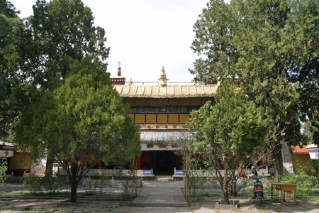 Norbulingka, summer palace in Tibet, Chinaのeditorial素材