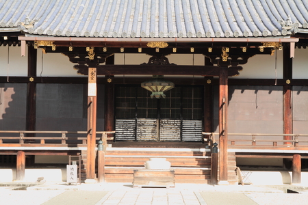 main hall of Ninna ji in Kyoto, Japanのeditorial素材