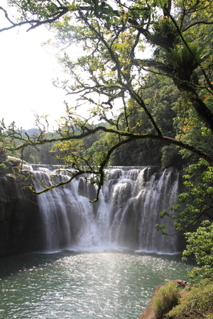 Shifen waterfall in Shifen, Taipei, Taiwanの写真素材