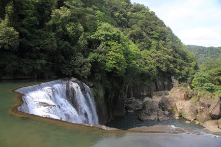 Shifen waterfall in Shifen, Taipei, Taiwan
