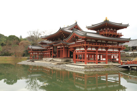phoenix hall of Byodoin temple in Kyoto, Japan