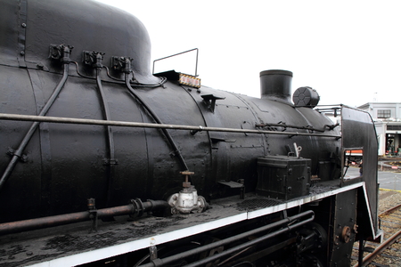 steam locomotive in Umekoji steam locomotive shed, Kyoto, Japanのeditorial素材