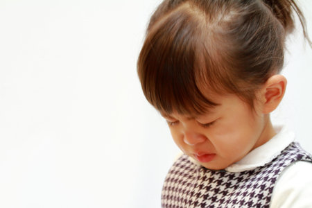 crying Japanese girl (3 years old)