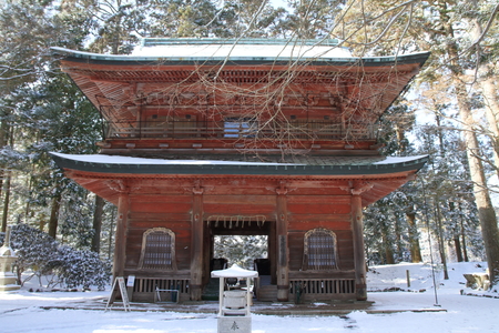 Monju gate of Enryaku temple in Kyoto, Japanのeditorial素材