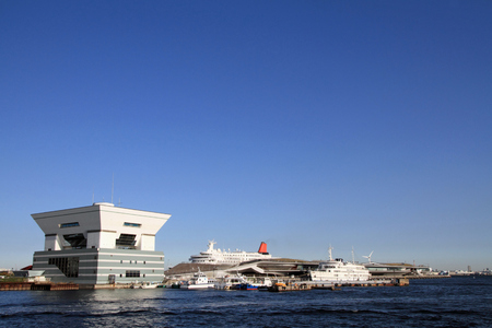 Osanbashi pier in Yokohama, Kanagawa, Japanのeditorial素材