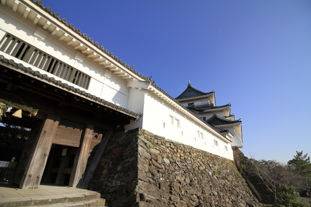Wakayama castle in Wakayama city, Japanのeditorial素材