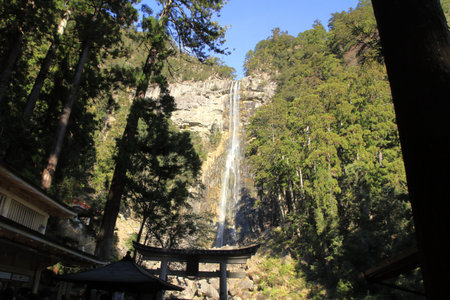 Nachi falls in Wakayama, Japanのeditorial素材