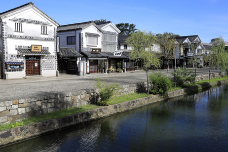 Kurashiki Bikan historical quarter in Okayama, Japanのeditorial素材