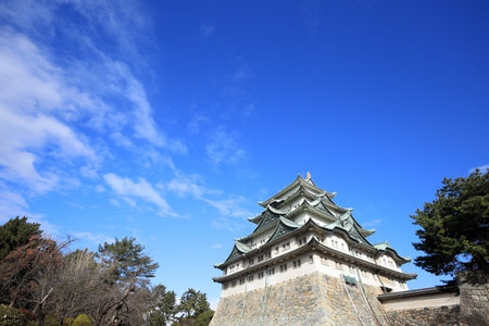 Nagoya castle in Aichi, Japanのeditorial素材