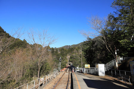 mystery Okuoikojo station in Shizuoka, Japanの写真素材