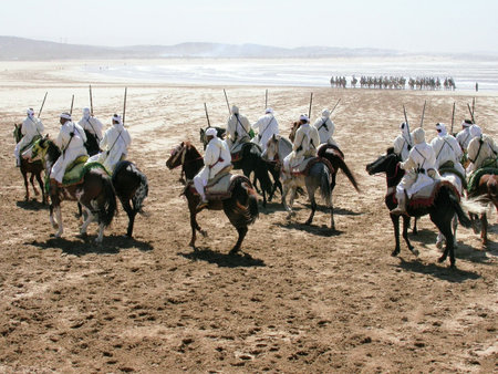 Fantasia on the beach of Essaouira
