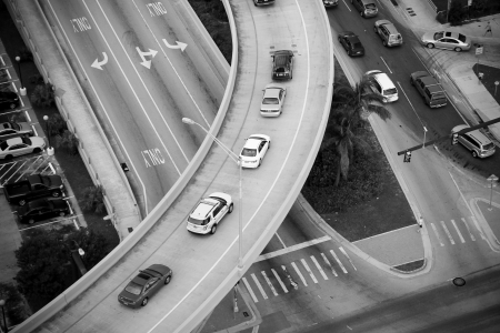 Traffic on streetsの写真素材