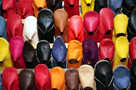 leather slippersの写真素材