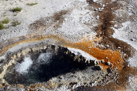 Geyser in Yellowstoneの写真素材