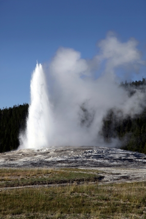 Old Faithful Geyserの写真素材