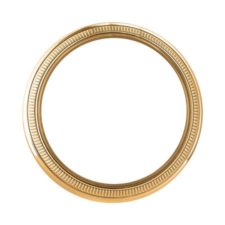 Golden frame for paintings, mirrors or photoの写真素材