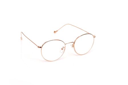 Glasses isolated on white background for applying on a portraitの写真素材