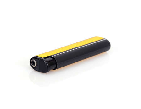 Mockup Gas lighter isolated on a white backgroundの写真素材