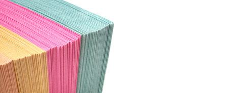 A pack of blank paper on a white background for presentation of a design project to a customer